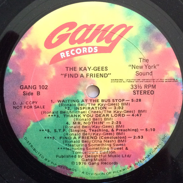 Kay-Gees, The - Find A Friend