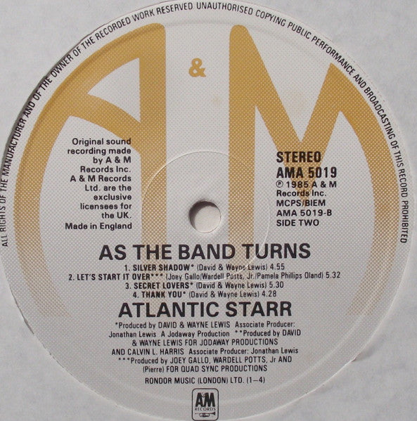 Atlantic Starr - As The Band Turns