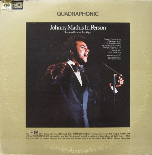 Johnny Mathis - In Person - Recorded Live At Las Vegas