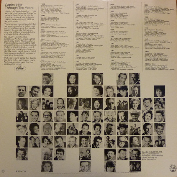 Various - Capitol Hits Through The Years