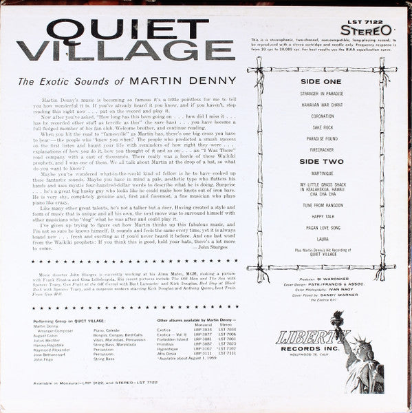 Quiet Village - The Exotic Sounds Of Martin Denny