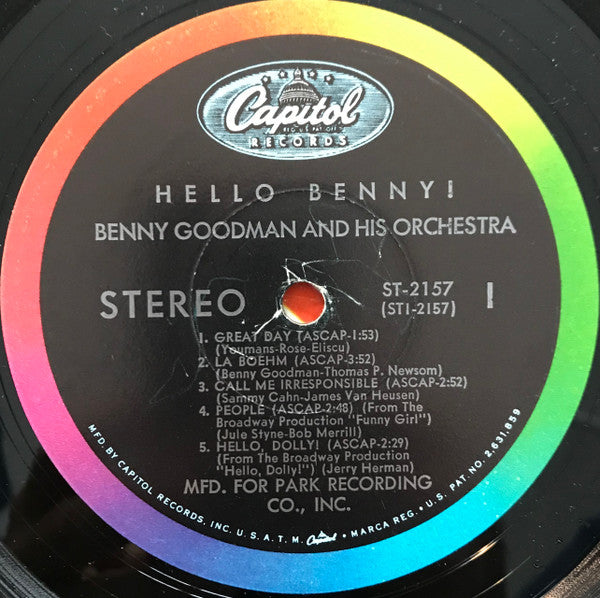 Benny Goodman - Hello Benny!
