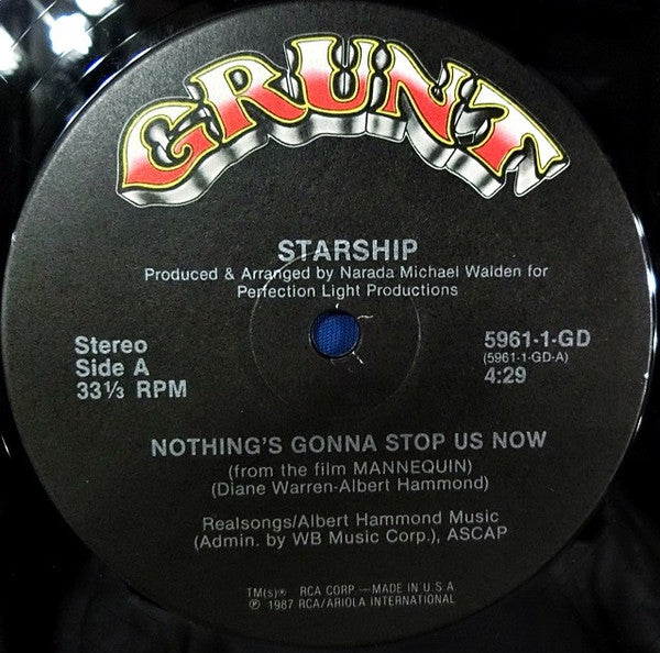 Starship (2) - Nothing's Gonna Stop Us Now
