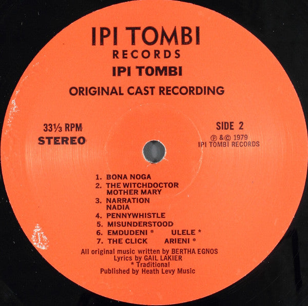 Bertha Egnos & Gail Lakier's Ipi Tombi: Original Cast Recording