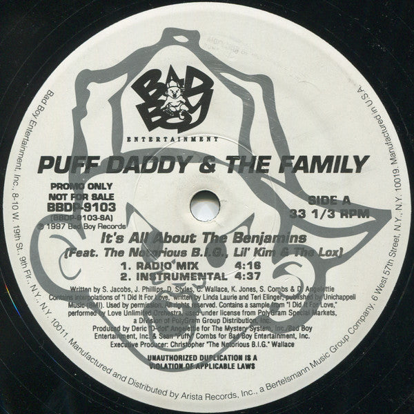 Puff Daddy & The Family - It's All About The Benjamins
