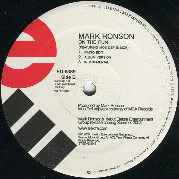 Mark Ronson - Ooh Wee / On The Run