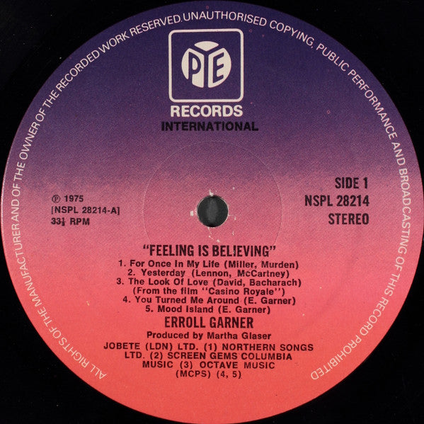Erroll Garner - Feeling Is Believing