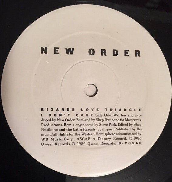 New Order - Bizarre Love Triangle
