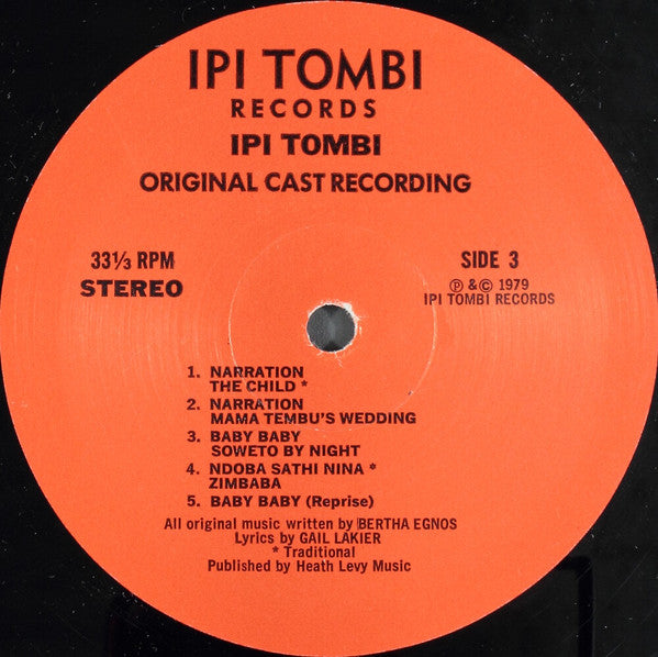 Bertha Egnos & Gail Lakier's Ipi Tombi: Original Cast Recording