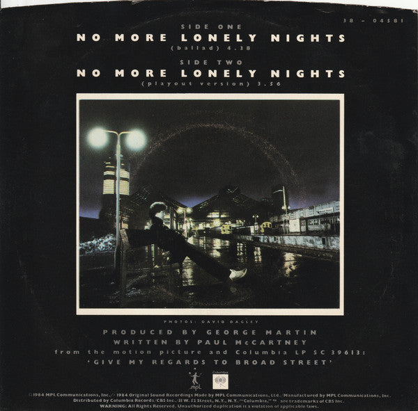 No More Lonely Nights