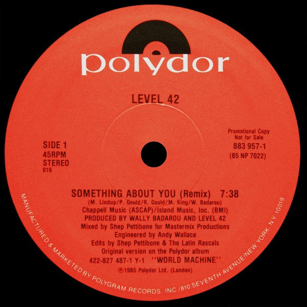Level 42 - Something About You (Remix)