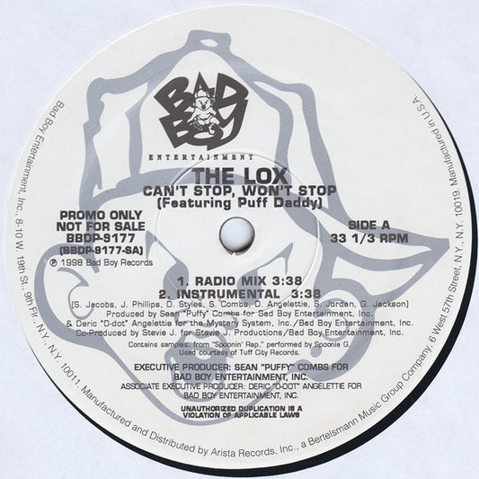 The Lox - Can't Stop, Won't Stop / So Right