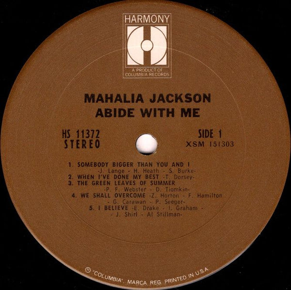 Mahalia Jackson - Abide With Me