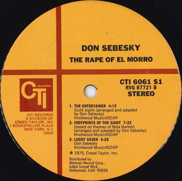 Don Sebesky - The Rape Of El Morro