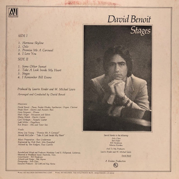 David Benoit - Stages