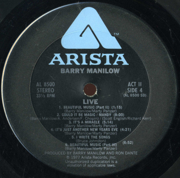 Barry Manilow - Live