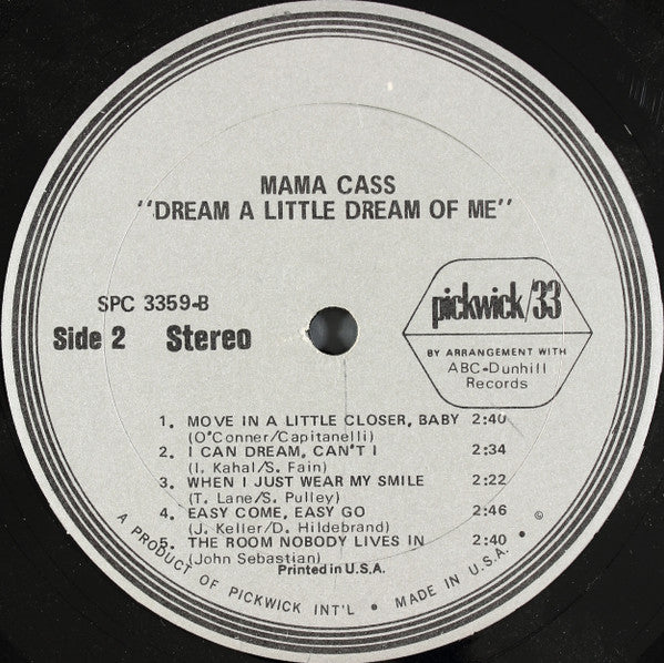 Cass Elliot - Dream A Little Dream Of Me