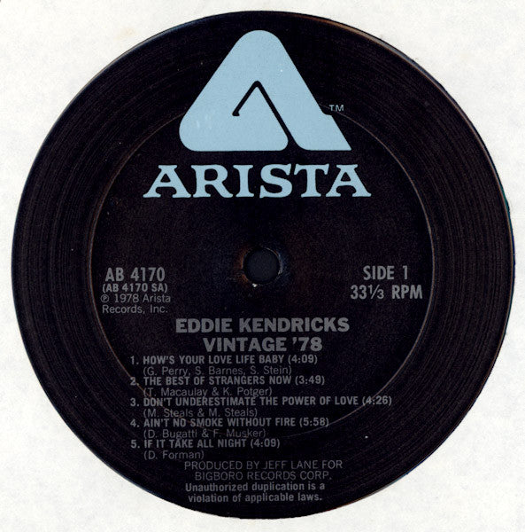 Eddie Kendricks - Vintage '78