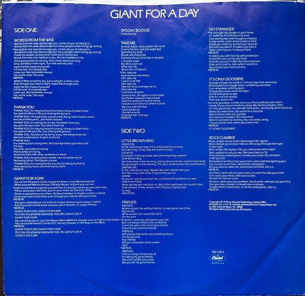 Gentle Giant - Giant For A Day