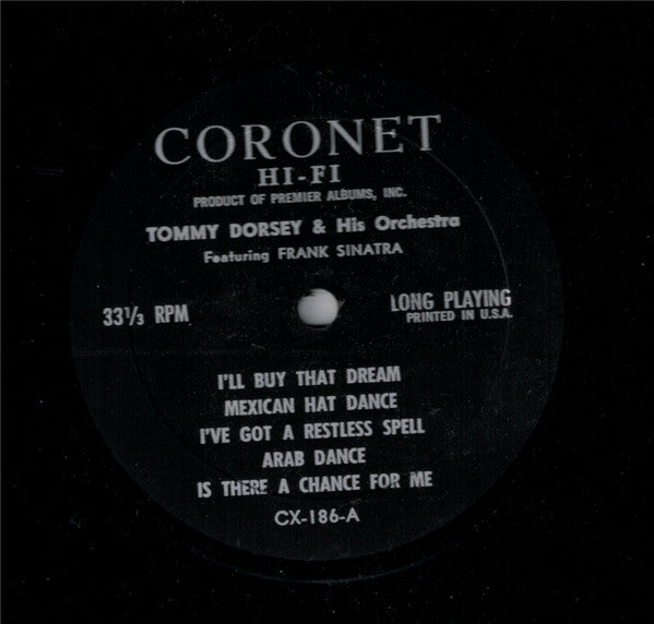 Tommy Dorsey And His Orchestra - Tommy Dorsey And His Orchestra Featuring Frank Sinatra