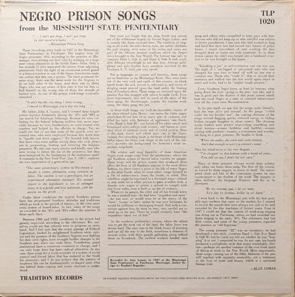 Negro Prison Songs