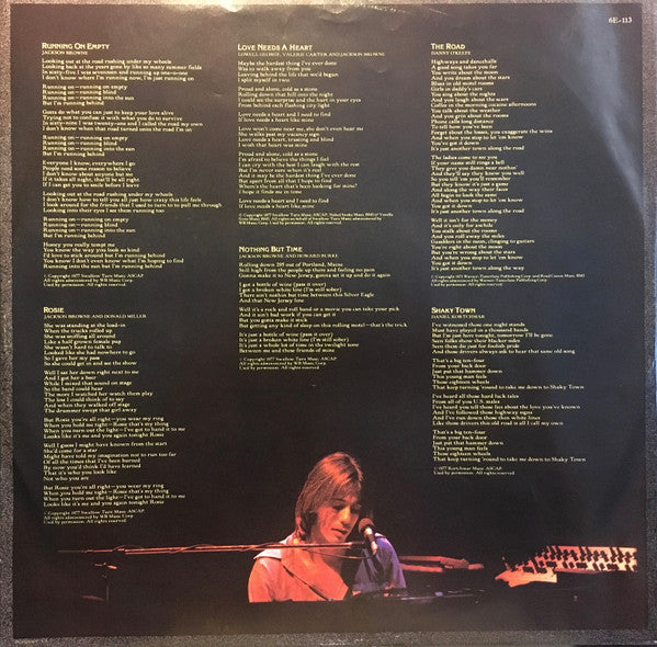 Jackson Browne - Running On Empty