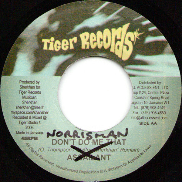 Norrisman - Let Love Control / Don't Do Me That