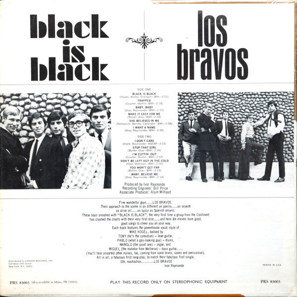 Los Bravos - Black Is Black