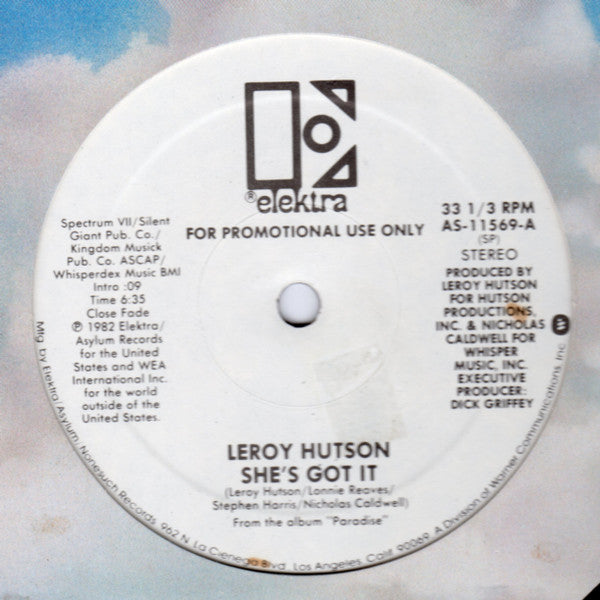 Leroy Hutson - She's Got It