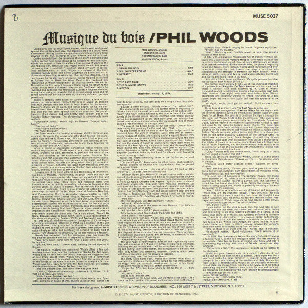 Phil Woods - Musique Du Bois