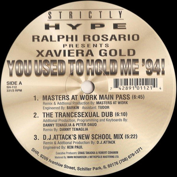 Ralphi Rosario - You Used To Hold Me '94!