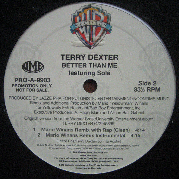 Terry Dexter - Better Than Me