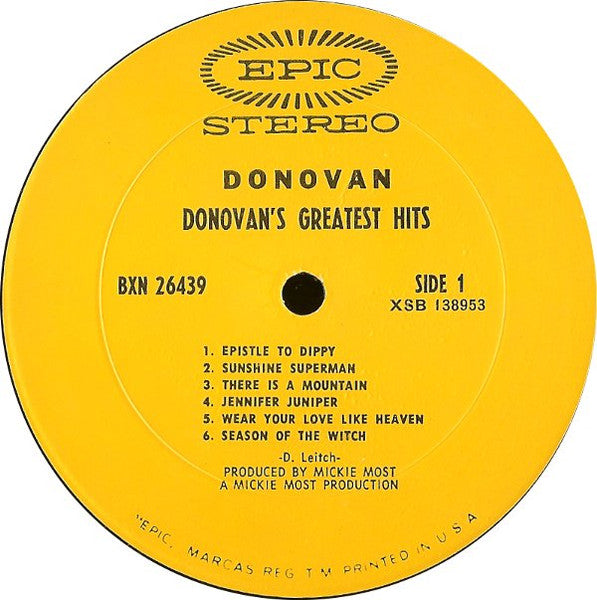 Donovan - Donovan's Greatest Hits