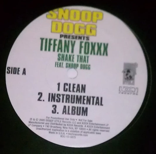 Snoop Dogg - Shake That / Remember Me