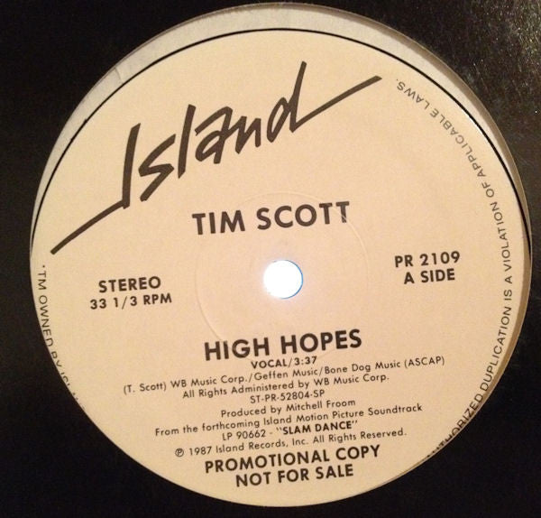 Tim Scott McConnell - High Hopes