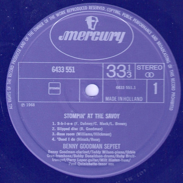 Benny Goodman Septet - Stompin' At The Savoy
