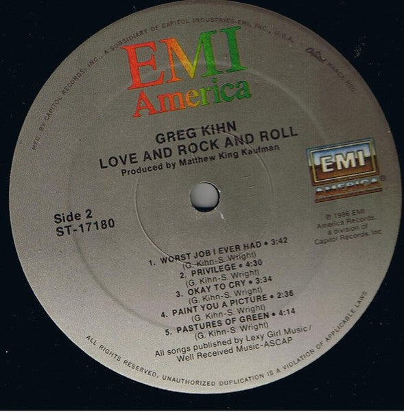 Greg Kihn - Love And Rock And Roll