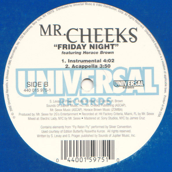 Mr. Cheeks - Friday Night