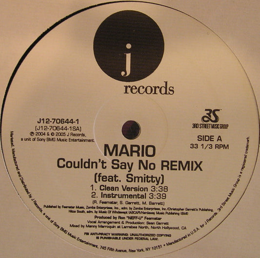 Mario - Couldn't Say No (Remix)
