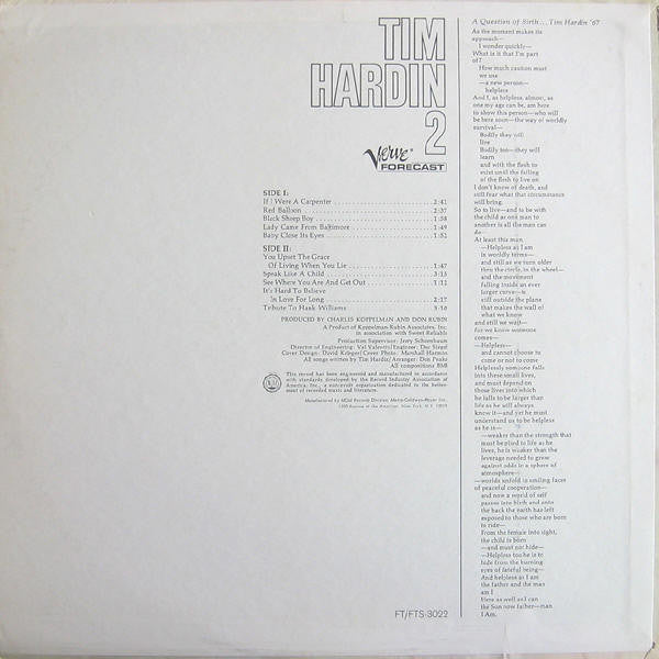 Tim Hardin - Tim Hardin 2