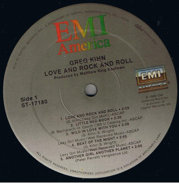 Greg Kihn - Love And Rock And Roll