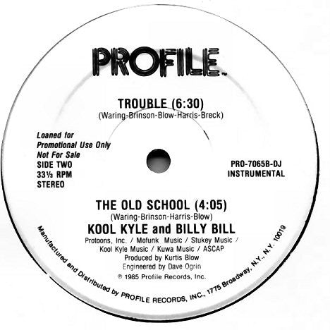 Kool Kyle The Starchild - Trouble / The Old School