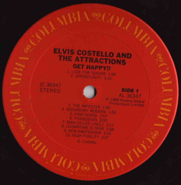 Elvis Costello & The Attractions - Get Happy!!