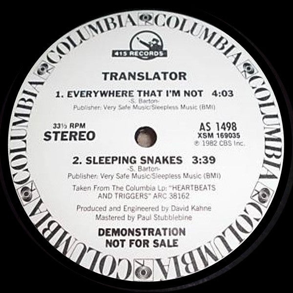 Translator (3) - Everywhere That I'm Not / When I Am With You