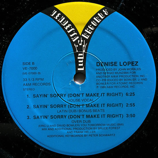 Denise Lopez - Sayin' Sorry (Don't Make It Right)