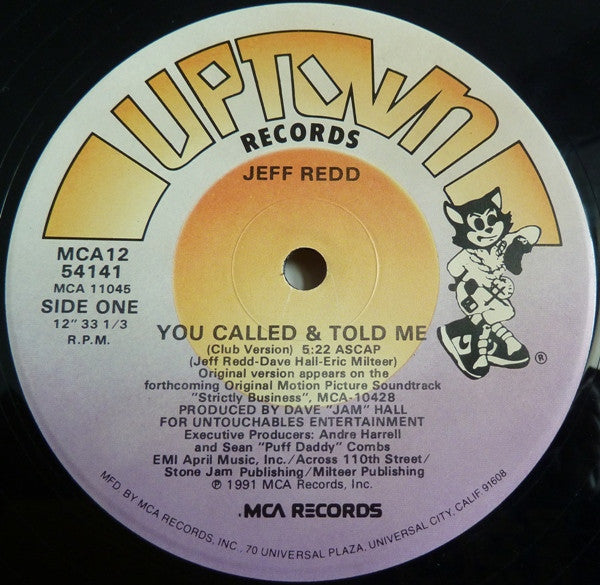 Jeff Redd - You Called & Told Me