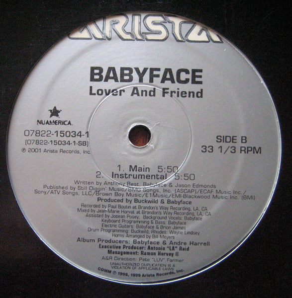 Babyface - What If / Lover And Friend