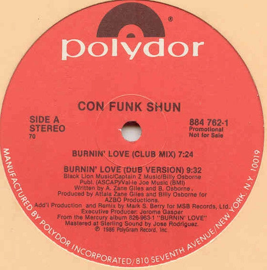 Con Funk Shun - Burnin' Love