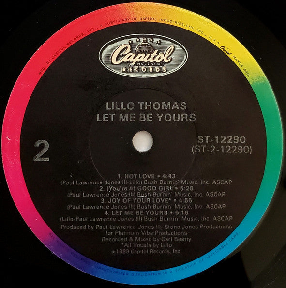 Lillo Thomas - Let Me Be Yours
