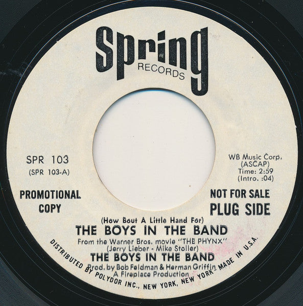 The Boys In The Band - (How Bout A Little Hand For) The Boys In The Band